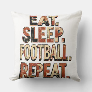 Vintage Football Fan Design Retro Soccer Graphic Cushion