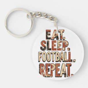 Vintage Football Fan Design Retro Soccer Graphic Key Ring