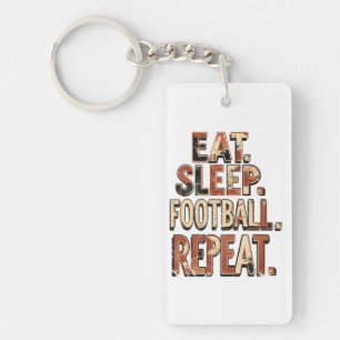 Vintage Football Fan Design Retro Soccer Graphic Key Ring