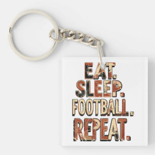 Vintage Football Fan Design Retro Soccer Graphic Key Ring