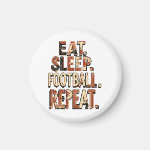 Vintage Football Fan Design   Retro Soccer Graphic Magnet