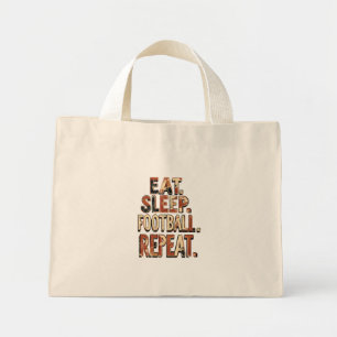 Vintage Football Fan Design   Retro Soccer Graphic Mini Tote Bag