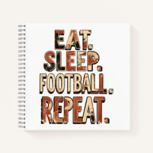 Vintage Football Fan Design   Retro Soccer Graphic Notebook