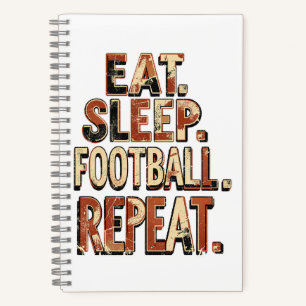 Vintage Football Fan Design Retro Soccer Graphic Notebook