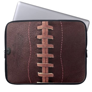 Vintage Football Leather Laces Sports Laptop Sleeve