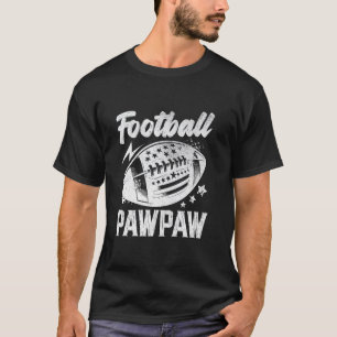 Vintage Football Pawpaw Gifts For Father's Day Dad T-Shirt
