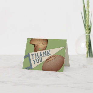 Vintage Football Pennant Flag Thank You