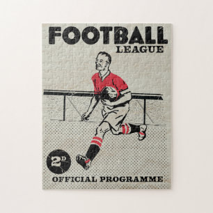 Vintage Football programme Jigsaw Puzzle