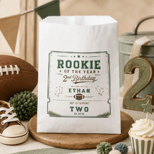 Vintage Football Rookie 2nd Birthday baby boy Favour Bags