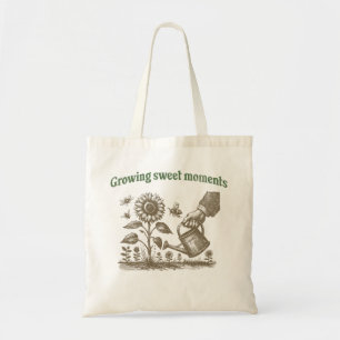 Vintage for Gardener's Growing Sweet Moments  Tote Bag