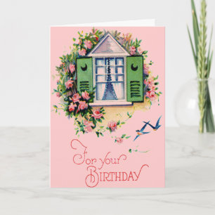 Vintage For Your Birthday Card