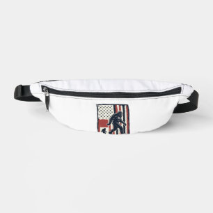 Vintage Forest Creature Flag Vector Shirt Design_1 Bum Bags