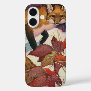 Vintage Forest Creatures Red Fox Wild Animal iPhone 16 Case