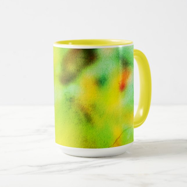 Vintage Forest Dreamer – Abstract Nature Visions Mug (Front Right)
