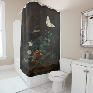 Vintage Forest Floor Still Life Shower Curtain