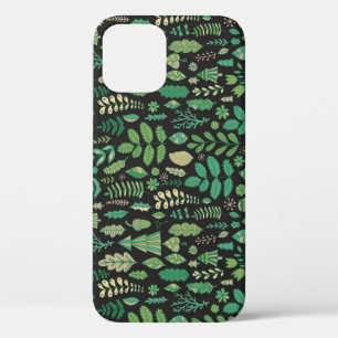 Vintage Forest Floral Seamless Design iPhone 12 Case