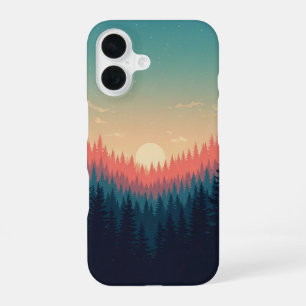 Vintage Forest Gradient iPhone 16 Case