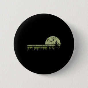 Vintage Forest Nature Trees Hiking Outdoor Wildlif 6 Cm Round Badge