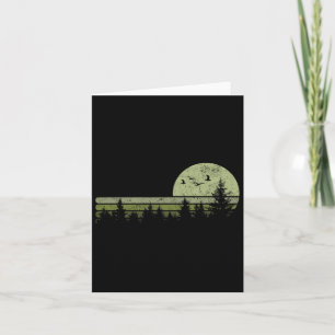 Vintage Forest Nature Trees Hiking Outdoor Wildlif Card