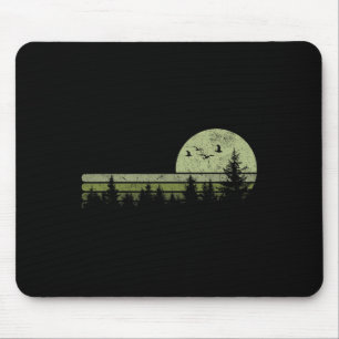 Vintage Forest Nature Trees Hiking Outdoor Wildlif Mouse Mat