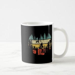 Vintage Forest Reflection Sunset Trees Retro Coffee Mug
