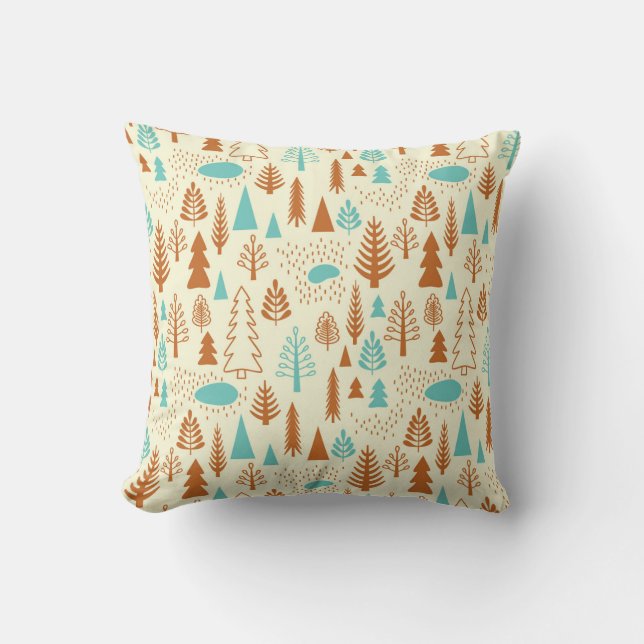 Vintage Forest: Timeless Natural Pattern. Cushion (Front)