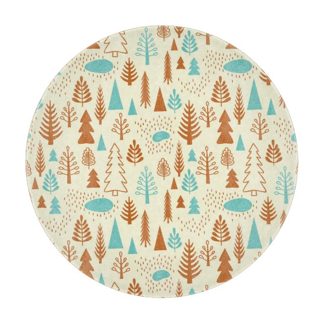 Vintage Forest: Timeless Natural Pattern. Cutting Board (Front)