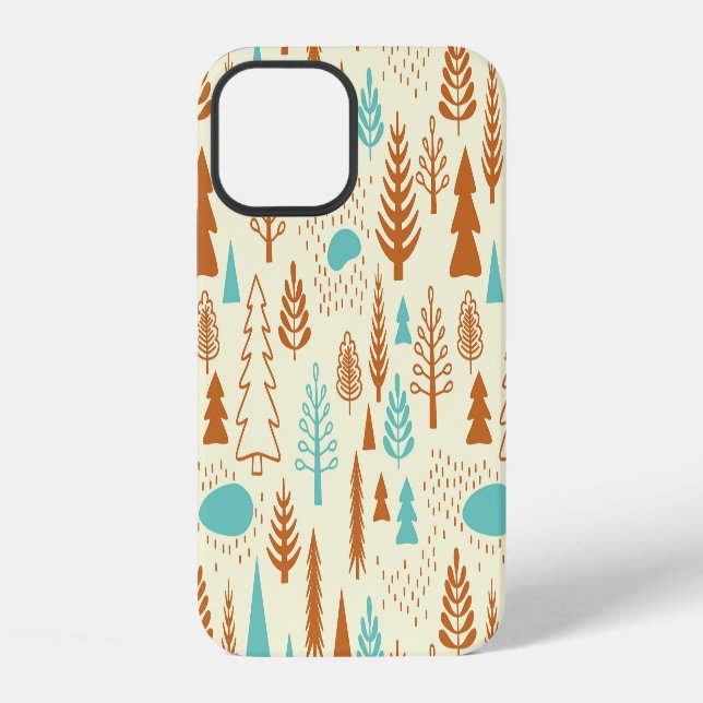 Vintage Forest: Timeless Natural Pattern. iPhone Case (Back)