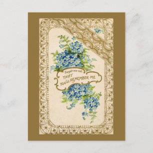 Vintage Forget-Me-Not Postcard