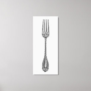 Vintage Fork Canvas Print
