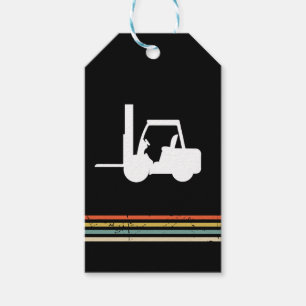 Vintage Forklift Gift Tags