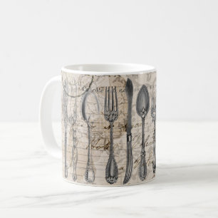 Vintage Forks and Spoons Mug
