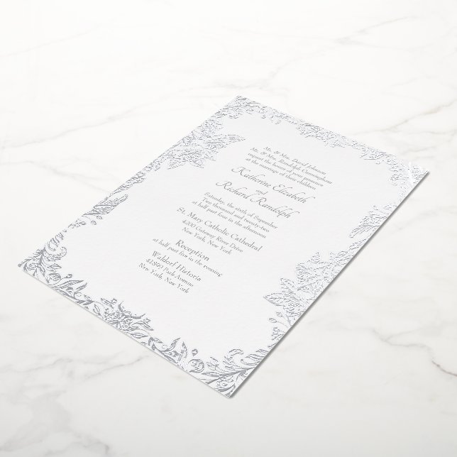 Vintage Formal Wedding Both Parents Silver (Rotated)