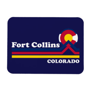 Vintage Fort Collins Colorado Magnet
