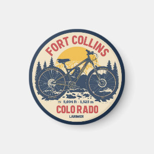 vintage fort colllins colorado mountain biking gif magnet