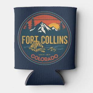 vintage fort colllins colorado mountain camping can cooler