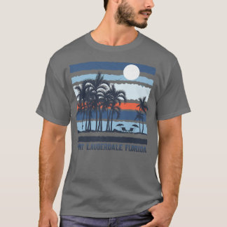 Vintage Fort Lauderdale Florida Summer 80s Beach S T-Shirt
