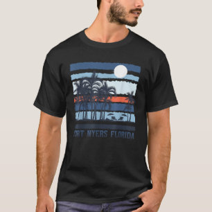 Vintage Fort Myers Florida Summer 80s Beach Souven T-Shirt