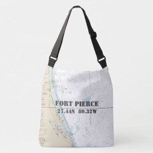 Vintage Fort Pierce FL Nautical Crossbody Bag