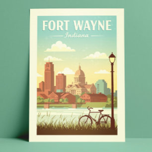 Vintage Fort Wayne Indiana Postcard
