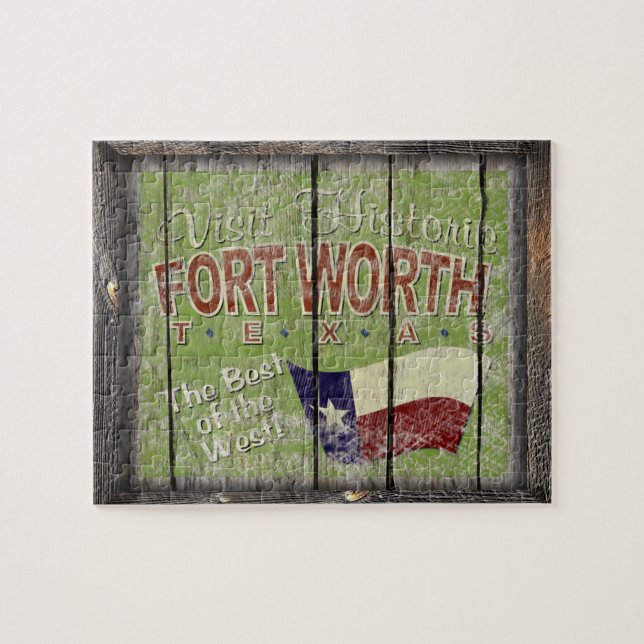 Vintage Fort Worth Jigsaw Puzzle (Horizontal)