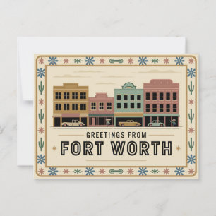 Vintage Fort Worth Postcard   Greetings