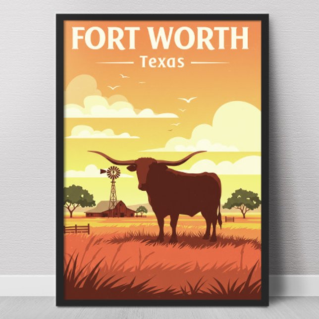 Vintage Fort Worth Poster (Creator Uploaded)