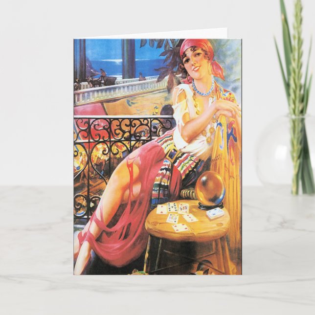 Vintage Fortune Teller Card (Front)