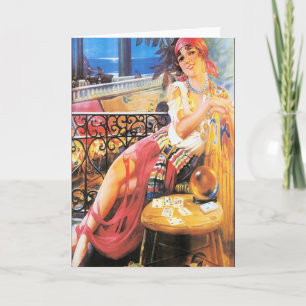 Vintage Fortune Teller Card