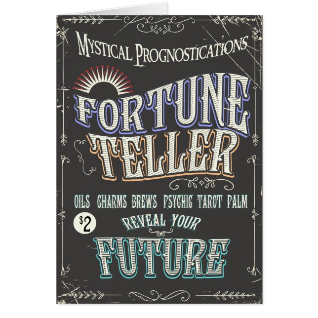 Vintage Fortune teller poster (Front)