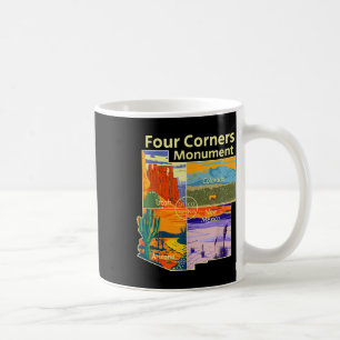 Vintage Four Corners Monument With Us National Par Coffee Mug