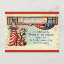 Vintage Fourth of July American Hearts