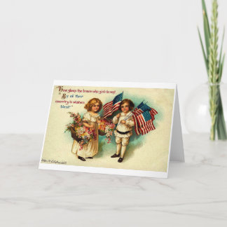 Vintage Fourth of July Card