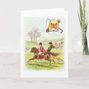 Vintage - Fox Hunters & Horses, Card